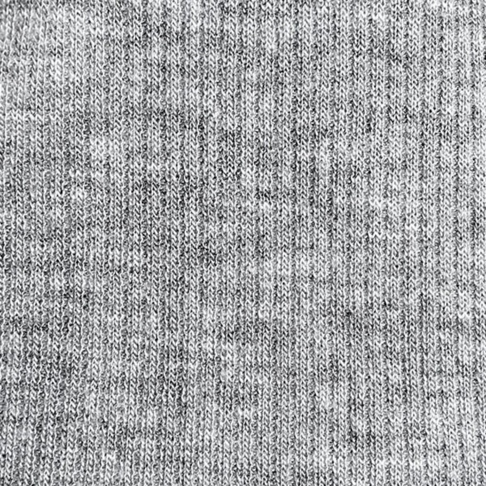 Heather Grey Ribbed Cold Shoulder Mock Neck - Picture 3 of 5